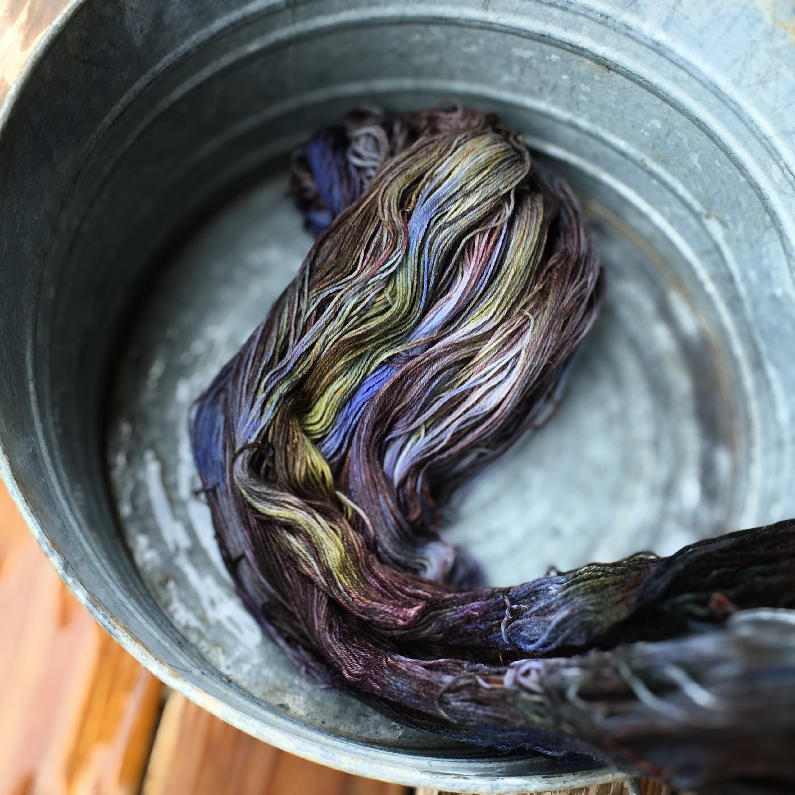 Hand dyed yarn